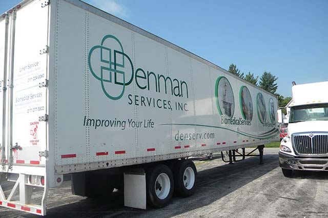 Denman Linen Services Semi Trailer