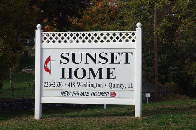 Sunset Home Post Panel Sign